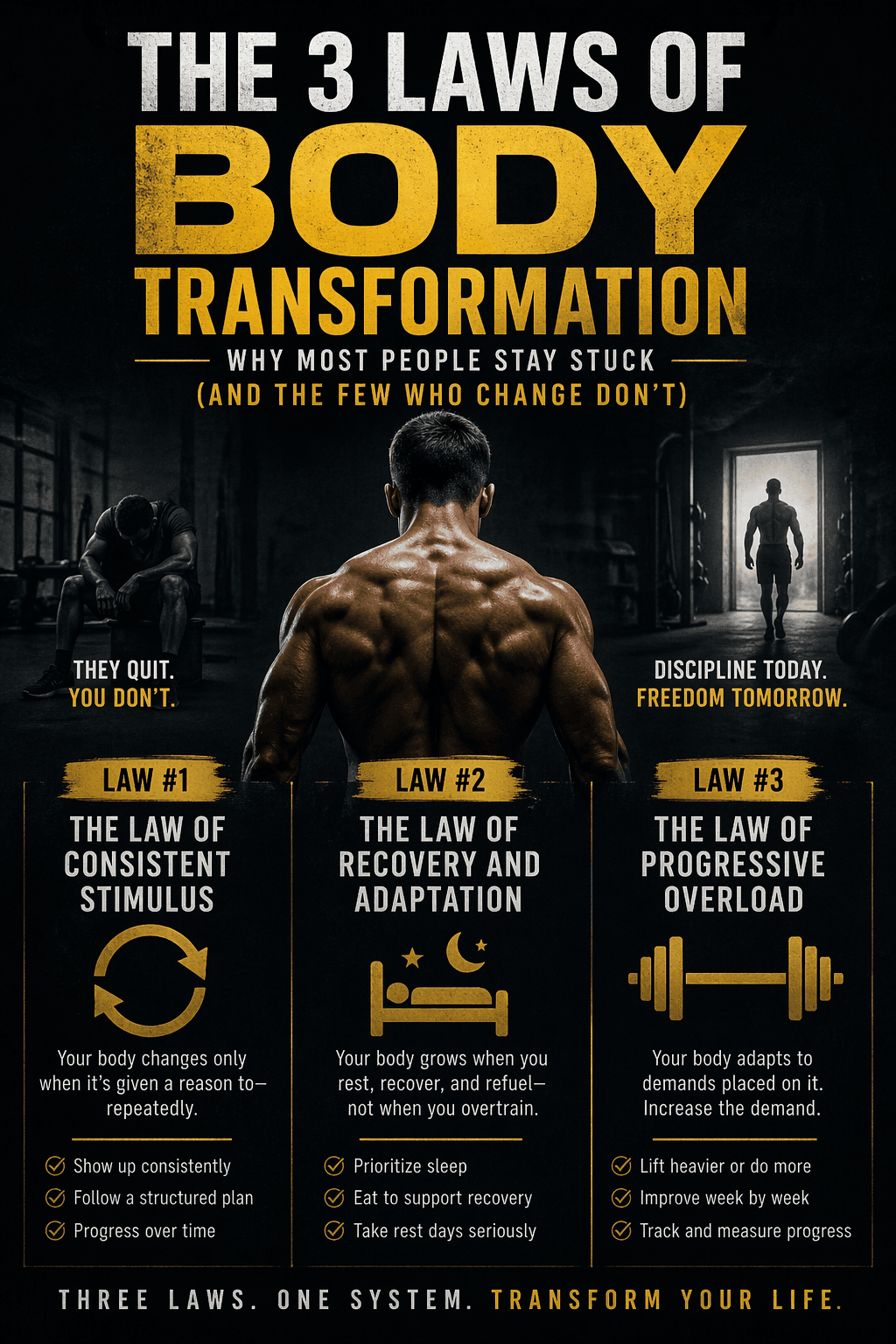 THE 3 LAWS OF BODY TRANSFORMATIOn