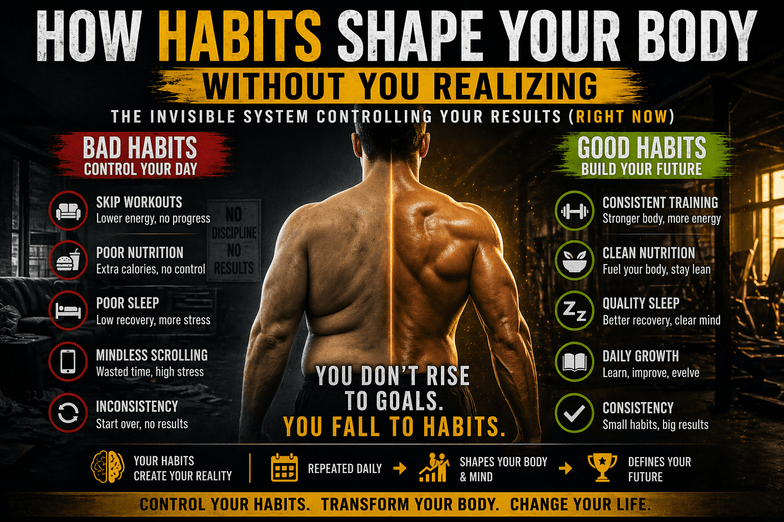 HOW HABITS SHAPE YOUR BODY WITHOUT YOU REALIZING