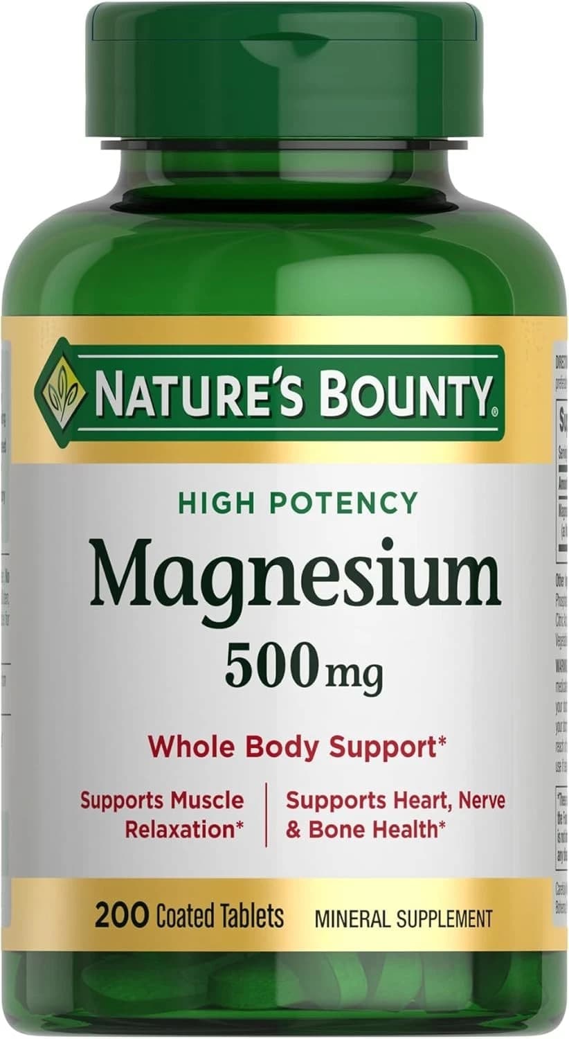 Nature's Bounty Magnesium 500 mg Tablets