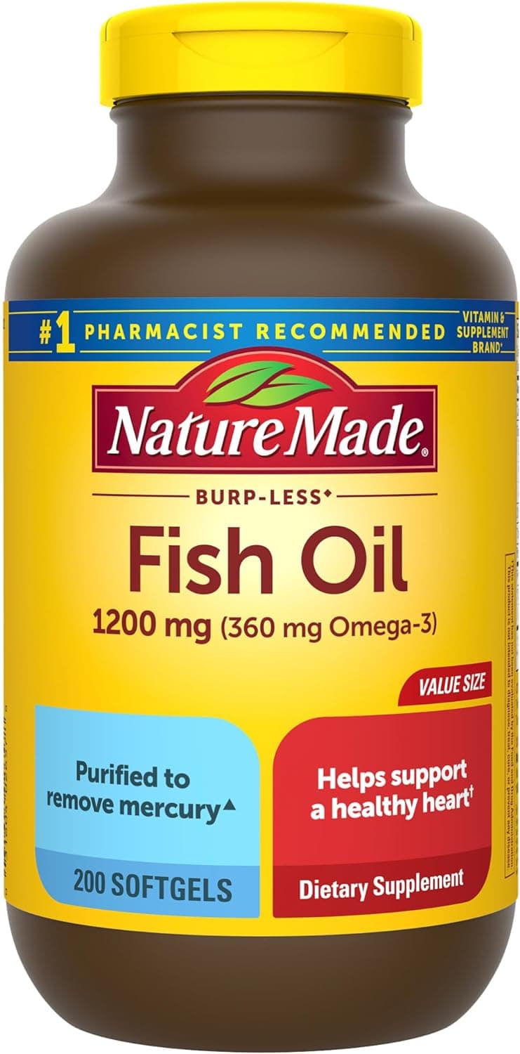 Nature Made Fish Oil Omega 3 Supplements